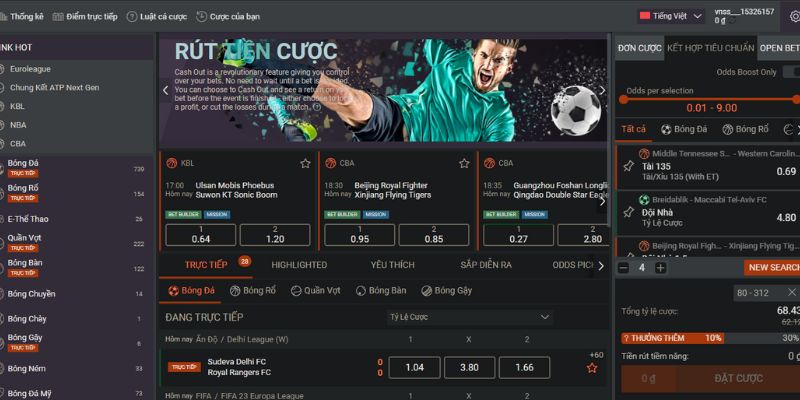 Mọi loại hình thể thao luôn sẵn sàng để trải nghiệm