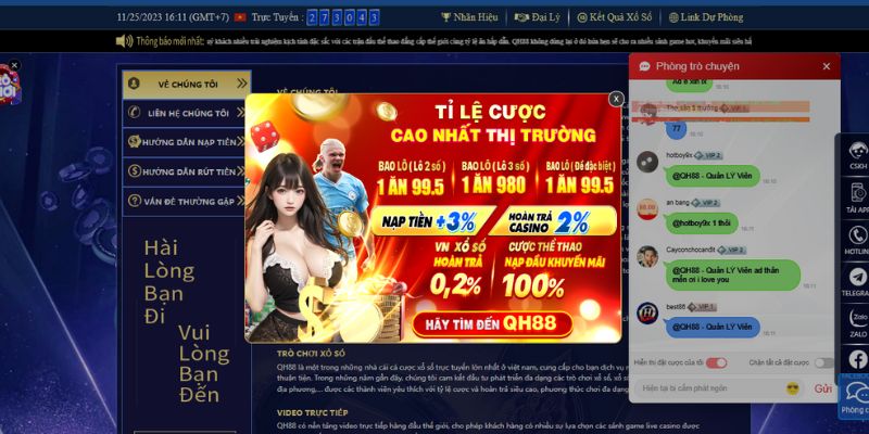 Sảnh Qh88 chuyên cập nhật - giao lưu - cá cược